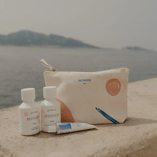 Toiletzak met 3 travel sizes Minois