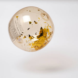 Opblaasbare Strandbal - Gouden glitters