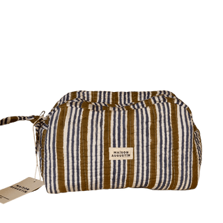 Toiletzak Groen-blauw gestreept