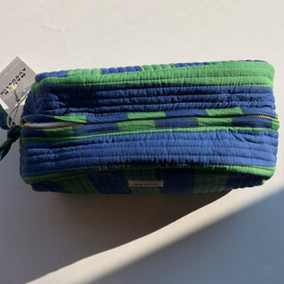 Toiletzak large - Bicolor blauw/groen