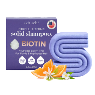 Purple toning Solid Shampoo - Biotin