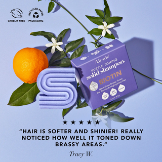 Purple toning Solid Shampoo - Biotin