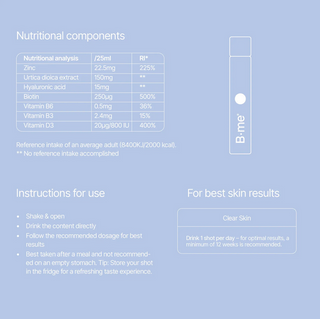 Clear Skin shots (28x25ml) - Acné