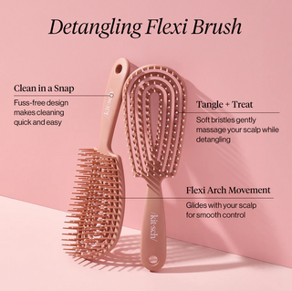 Detangling Flexi Brush - pink