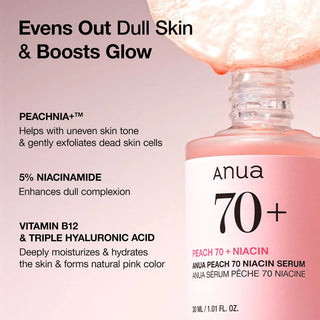Anua - Peach 70 % niacinamide serum