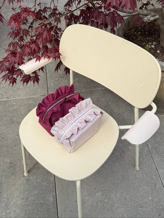 Waterdichte bordeaux toilettas - Bio'ty Lab