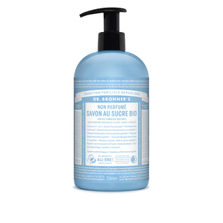 , Savon sucre Dr.Bronner hypoallergenic 710ml, Cruelty-free, PETA Cruelty free and vegan